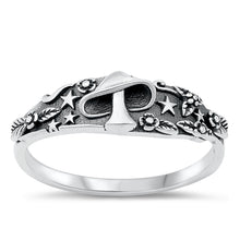 Load image into Gallery viewer, Sterling Silver Mushroom in Forest Ring