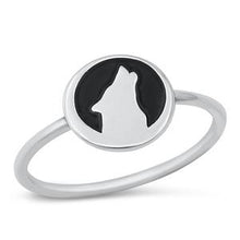 Load image into Gallery viewer, Sterling Silver Wolf Start Ring