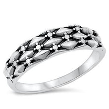 Load image into Gallery viewer, Sterling Silver 6mm designed Band Ring