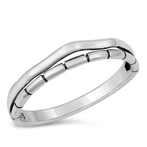 Sterling Silver Double Band Ring