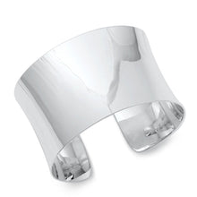 Load image into Gallery viewer, Sterling Silver High Polished Plain Bangle Bracelet Thickness-40mm, Inside Diameter-50x68mm