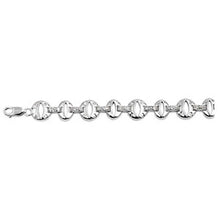 Load image into Gallery viewer, Sterling Silver Elegant Design Bracelet with Clear Cz InlaidAnd Length of 7
