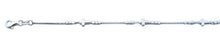 Load image into Gallery viewer, Sterling Silver Polished Cross Italian Bracelet Length-7+1inch, Chain-1mm, Cross Height-4.8mm