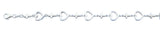 Sterling Silver Polished Hearts And Crosses Italian Bracelet Length-7+1inch, Thickness-9.7mm