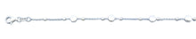 Load image into Gallery viewer, Sterling Silver Polished Disc Italian Bracelet Length-7+1inch, Disc-4.6mm