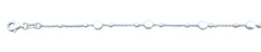 Sterling Silver Polished Disc Italian Bracelet Length-7+1inch, Disc-4.6mm