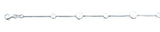 Sterling Silver Polished Rounds Italian Bracelet Length-7+1inch, Chain Thickness-1mm