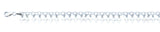 Sterling Silver Polished Crosses Italian Bracelet Length-7+1inch, Chain Thickness-3.2mm, Charm Height-4.5mm