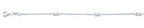 Sterling Silver Polished Infinity Italian Bracelet Length-7+1inch, Chain-1mm, Charm Height-3.6mm