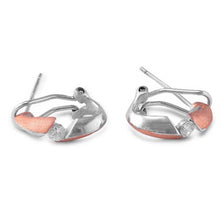 Load image into Gallery viewer, Sterling Silver Multicolor Circle Shaped CZ EarringsAnd Face Height 14 mm