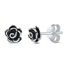 Load image into Gallery viewer, Sterling Silver  Flower Small Stud Earrings