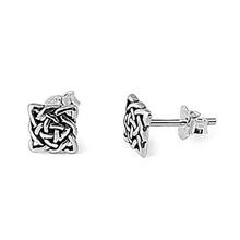 Load image into Gallery viewer, Sterling Silver Celtic Small Stud Earrings
