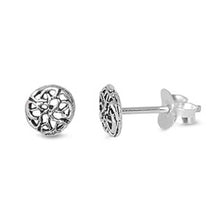 Load image into Gallery viewer, Sterling Silver Celtic Designed Small Stud EarringsAnd Earrings Height 6mm