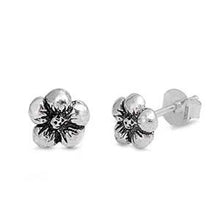 Load image into Gallery viewer, Sterling Silver Flower Shaped Small Stud EarringsAnd Earrings Height 6mm
