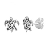 Sterling Silver Turtle Small Stud Earrings