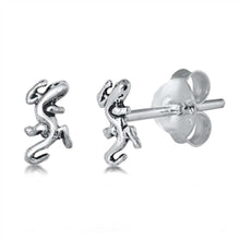 Load image into Gallery viewer, Sterling Silver Lizard Small Stud Earrings