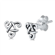 Load image into Gallery viewer, Sterling SilverCeltic Small Stud Earrings