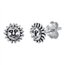 Load image into Gallery viewer, Sterling Silver Sun Small StudEarrings