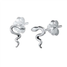 Load image into Gallery viewer, Sterling Silver  Snake Small Stud Earrings