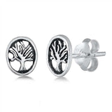 Sterling SilverTree of Life Small Stud Earrings