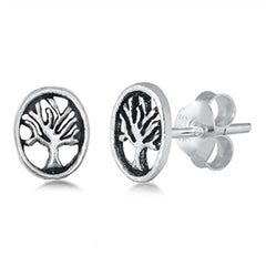 Sterling SilverTree of Life Small Stud Earrings
