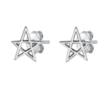 Load image into Gallery viewer, Sterling Silver Star Small Stud Earrings