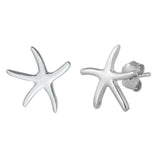 Sterling Silver Starfish Small Stud Earrings