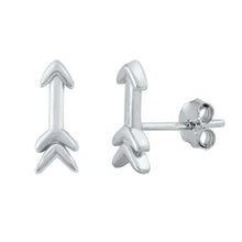 Load image into Gallery viewer, Sterling Silver Arrow Stud Earrings