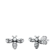 Load image into Gallery viewer, Sterling Silver Bee Stud Earrings - silverdepot