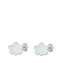 Load image into Gallery viewer, Sterling Silver Cloud Stud Earrings - silverdepot