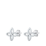 Sterling Silver Celtic Symbol Stud Earrings