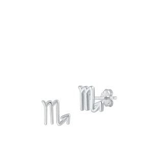 Sterling Silver Scorpio Zodiac Earrings