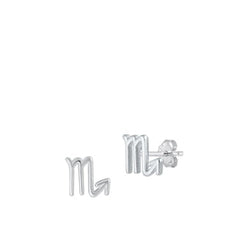 Sterling Silver Scorpio Zodiac Earrings