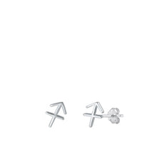 Load image into Gallery viewer, Sterling Silver Sagittarius Zodiac Earrings