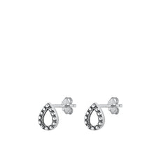 Load image into Gallery viewer, Sterling Silver Oxidized Bali Earrings