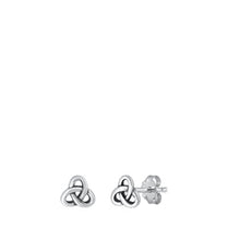 Load image into Gallery viewer, Sterling Silver Oxidized Celtic Symbol Earrings
