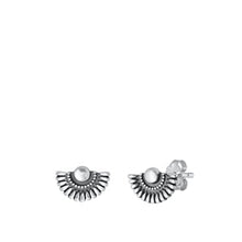 Load image into Gallery viewer, Sterling Silver Oxidized Earrings-6mm
