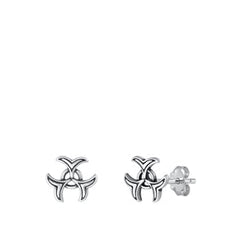 Sterling Silver Oxidized Earrings