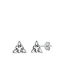 Load image into Gallery viewer, Sterling Silver Oxidized Celtic Earrings