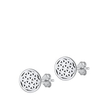 Load image into Gallery viewer, Sterling Silver Oxidized Earrings-10mm