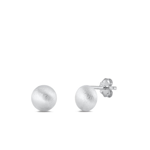 Sterling Silver Brushed Earrings