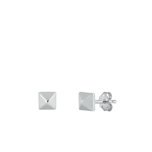 Sterling Silver Rhodium Plated Earrings