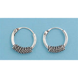 Sterling Silver Bali Hoop Earring