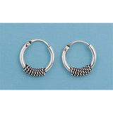 Sterling Silver Bali Hoop Earring