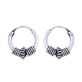 Sterling Silver Bali Hoop Earring