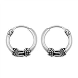 Sterling Silver Bali Hoop Earring