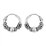 Sterling Silver Bali Hoop Earring