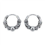 Sterling Silver Bali Hoop Earring