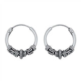 Sterling Silver Bali Hoop Earring
