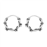 Sterling Silver Bali Hoop Earring